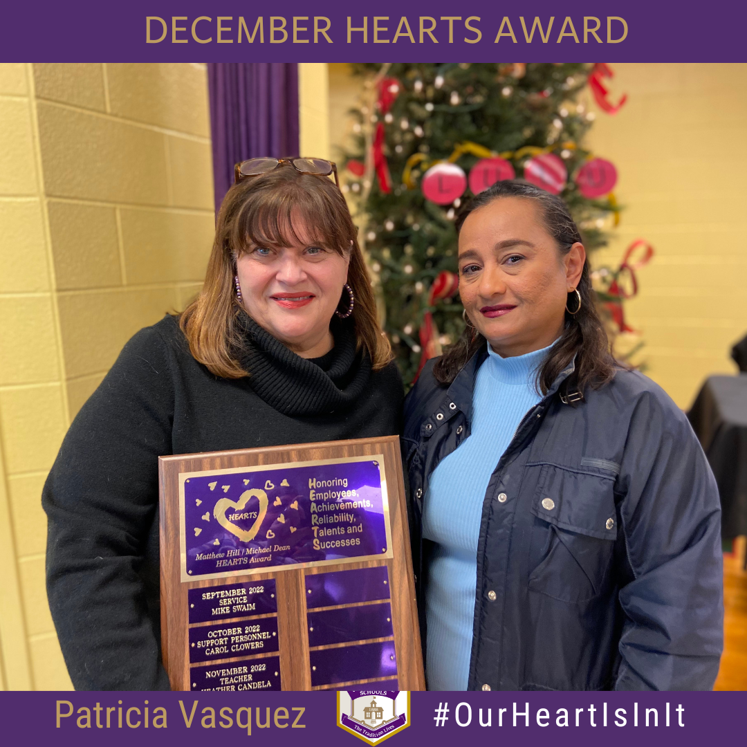 December Winner Patricia Vasquez