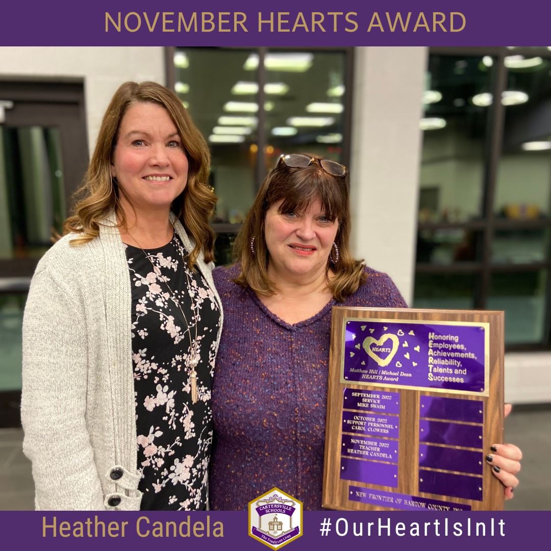 November winner Heather Candela