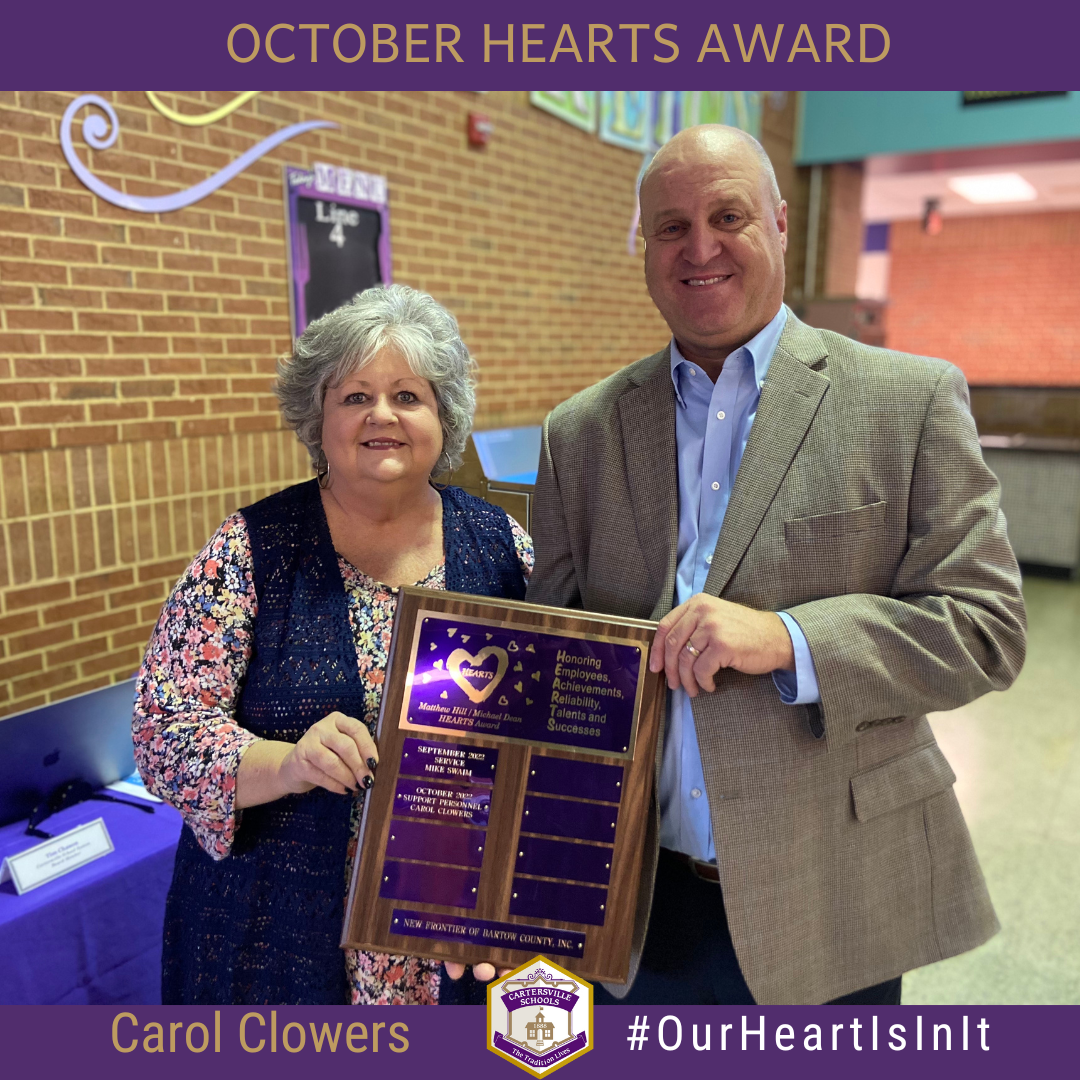 October winner - Carol Clowers
