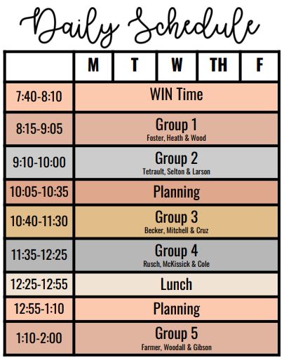 schedule