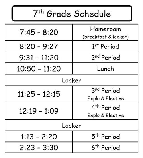 Schedule 