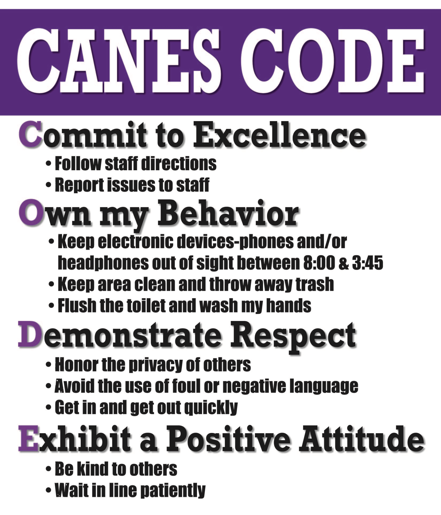  Canes Code